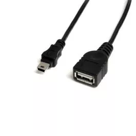 1 ft Mini USB 2.0 Cable - USB A to Mini B F/M, USBMUSBFM1