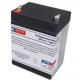 12V 2.9Ah Sealed Lead Acid Battery with F1 Terminals - Left side positive