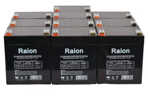 MaxPower NP5-12 12V 5Ah Replacement Battery (10 Pack)
